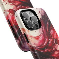 Wine Spill Abstract Art Case — Artistic Phone Case for Wine Lovers