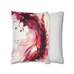 Vineyard Abstracts Wine Spill Decorative Pillowcase