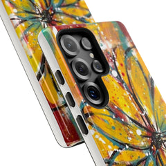 Abstract Floral Tough Cases - Original Unique Sentiments Design