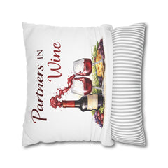Partners in Wine Decorative Pillow - Wine & Cozy Collection