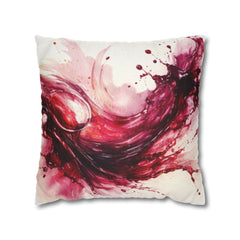 Vineyard Abstracts Wine Spill Decorative Pillowcase