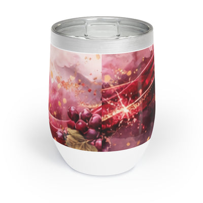 Chill Wine Tumbler — Abstract Wine Spill Design (Wine & Cozy Collection)