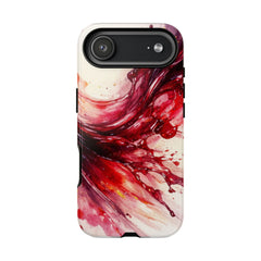 Wine Spill Abstract Art Case — Artistic Phone Case for Wine Lovers