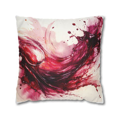 Vineyard Abstracts Wine Spill Decorative Pillowcase