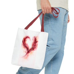 Wine-Inspired Abstract Tote Bag — Artistic Vineyard Print