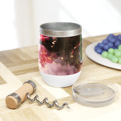 Chill Wine Tumbler — Abstract Wine Spill Art Stainless Tumbler
