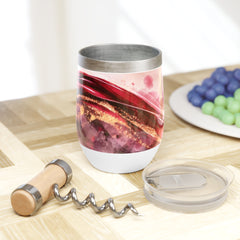 Chill Wine Tumbler — Abstract Wine Spill Design (Wine & Cozy Collection)