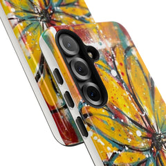 Abstract Floral Tough Cases - Original Unique Sentiments Design