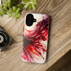 Wine Spill Abstract Art Case — Artistic Phone Case for Wine Lovers