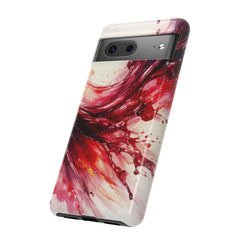 Wine Spill Abstract Art Case — Artistic Phone Case for Wine Lovers