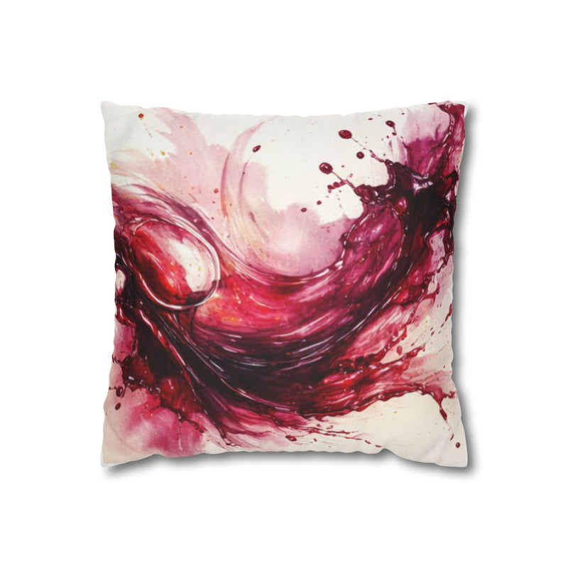 Vineyard Abstracts Wine Spill Decorative Pillowcase