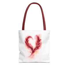 Wine-Inspired Abstract Tote Bag — Artistic Vineyard Print