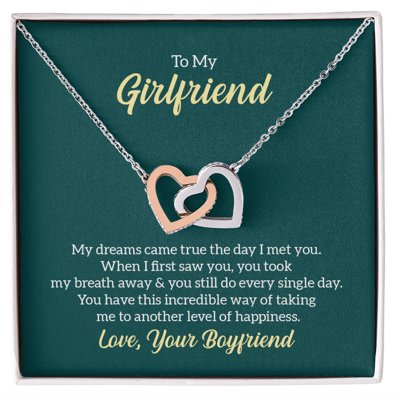 Girlfriend Interlocking Hearts Necklace