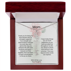 Customizable Name & Birth Flower Necklace