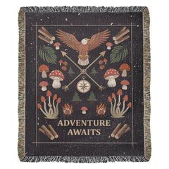 Adventure Awaits - Woven Blanket