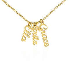 Customizable Multi-name necklace