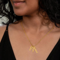 Customizable Multi-name necklace