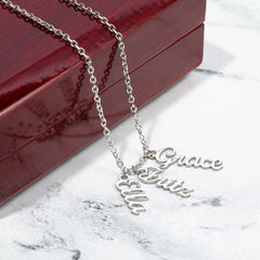 Customizable Multi-name necklace