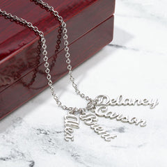Customizable Multi-name necklace