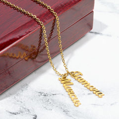 Customizable Multi-name necklace