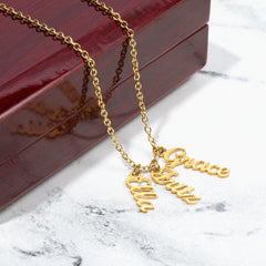 Customizable Multi-name necklace