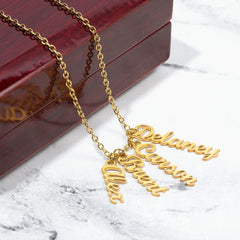 Customizable Multi-name necklace