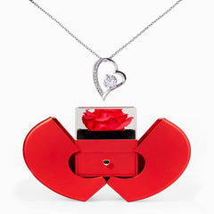 Forever In Love with you necklace and heart rose box