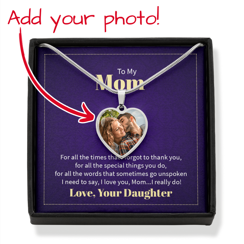 Personalized Heart Pendant Keepsake