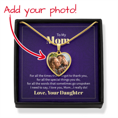 Personalized Heart Pendant Keepsake
