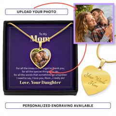 Personalized Heart Pendant Keepsake